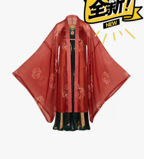 都城南庄汉服上官诃子裙大袖衫原创正品刺绣唐...