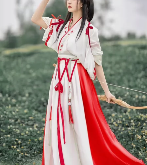 【淡坑慢出可换】 珍缕桔梗晋制汉服上s下L...