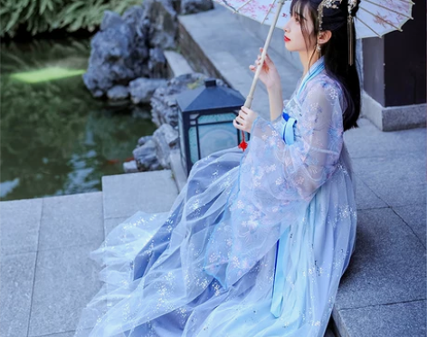 花神赋汉服女中国风古装学生日常齐腰齐胸襦裙...