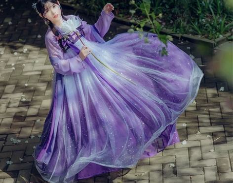 千韵岗原创汉服 辰莲鱼梦两件 一件xs码 ...