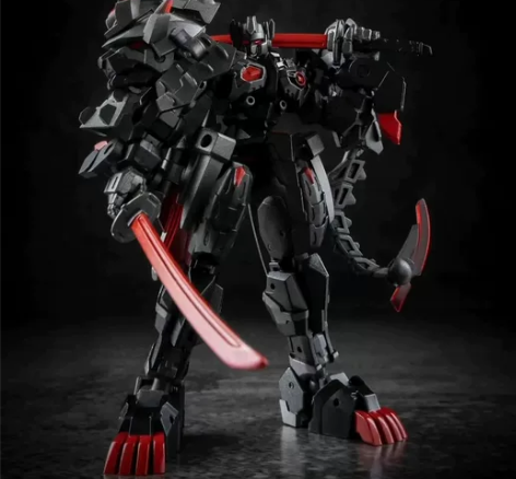 铁工厂 黑狮 小比例变形金刚 变形一次已回...