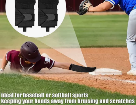 棒垒球跑垒手套 扑、滑垒动作时,可有效保护...