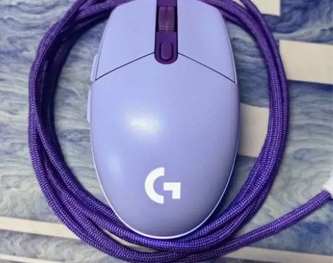 罗技G102鼠标 自定义9新 游戏手感很好的鼠标 [绿圆]正...