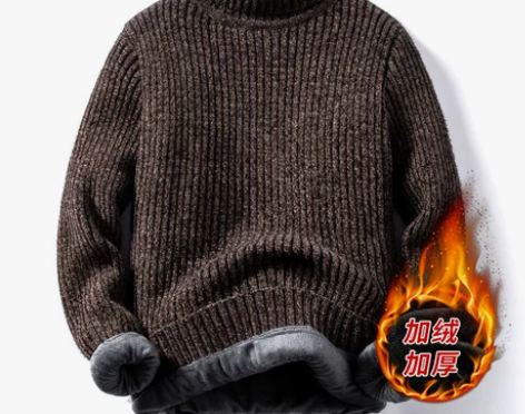 南极人男士毛衣高领2024秋冬新款潮流宽松...