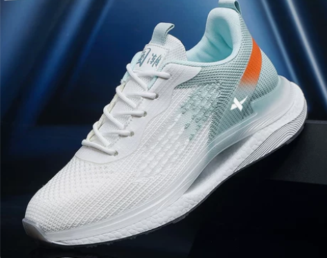 特步国潮时尚男鞋夏季新款网面透气跑步鞋轻便...