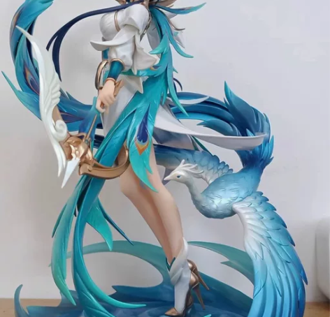 虞姬云霓雀翎手办,拆了包装摆了一段时间 感...