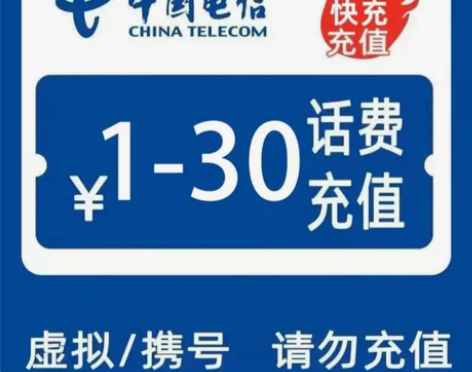 【中国电信】小额话费充值1元话费官方直充 ...