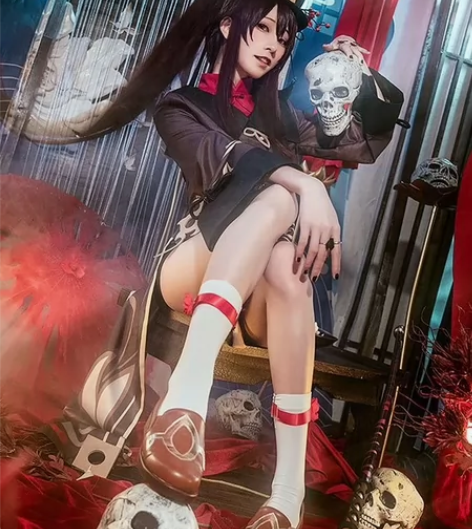 【包邮 现货】原神cos服胡桃动漫游戏胡堂...