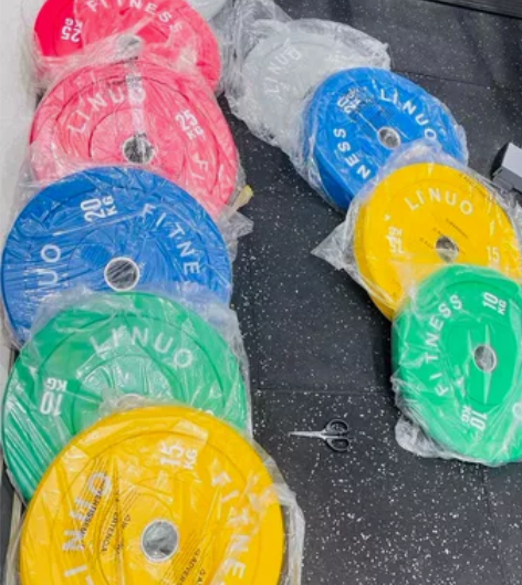 急出库存 标准竞技杠铃片适合臀桥健身房举重...