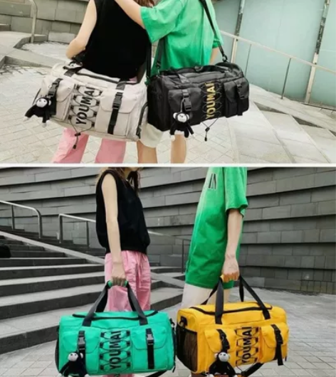 出差旅行包男士大容量多功能短期手提收纳行李包斜挎运动健身包女...