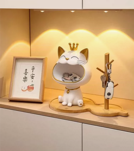 【全新包邮】清仓库，店不干了库存还剩了20个招财猫钥匙收纳盒...