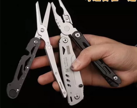 福冈钳子剪刀多功能折叠小刀户外便携随身组合...