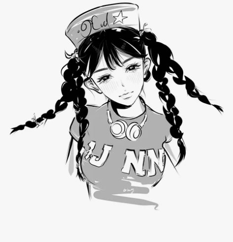 简约风日漫头像约稿定制 大小:画到胸部背景...