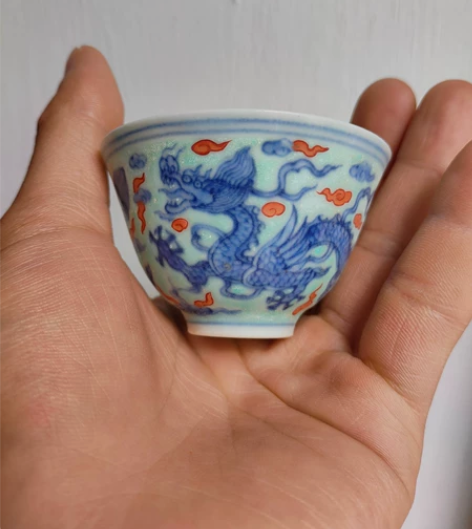 明代成化龙杯 感兴趣的话点“我想要”和我私...