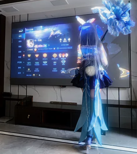 王者荣耀公孙离 花间舞cos背景举牌 30...