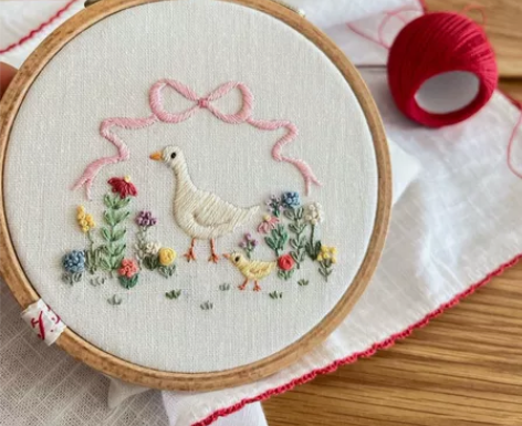 手工制作刺绣diy成品 布艺小幅刺绣作品 ...