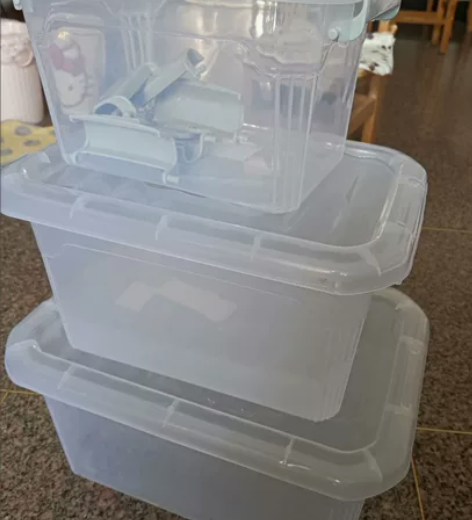 【3个10.9元】透明收纳箱特大号家用塑料...