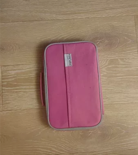 ?日本RAYMAY藤井帆布面大容量笔袋学生...