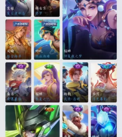 共安卓q区王者号312皮,李白木兰典藏,2...