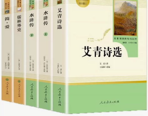 人教版九年级上册艾青诗选 水浒传 人民教育...