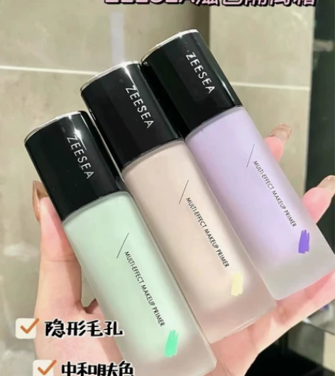 【全新未拆封】zeesea滋色隔离霜紫色，...