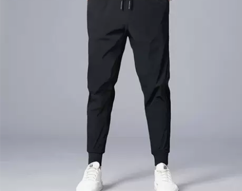 汤米休闲裤男夏季冰丝薄款2024宽松速干长...