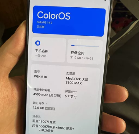 一加ACE 12?256纯原自用 功能全部...