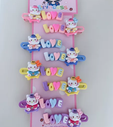 可爱滑板Kitty系列发夹  3元一个 可...