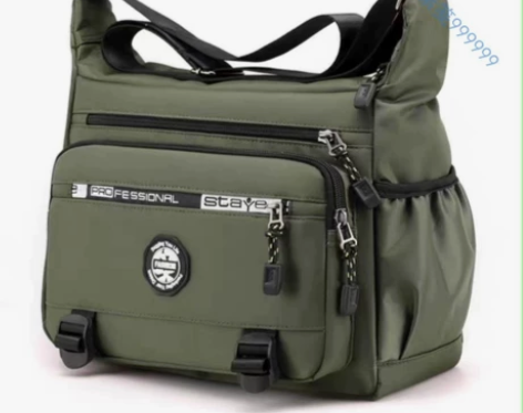 大容量男包单肩包防水耐磨背包多口袋做生意包...