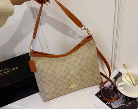 全新蔻驰COACH流浪系列女士单肩包经典百...