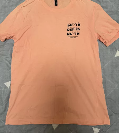 真维斯男士T恤 粉色 175/96A M ...