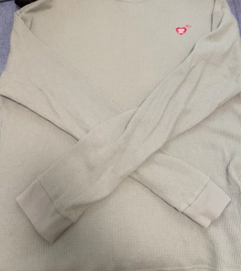 Human made 华夫格爱心logo长...