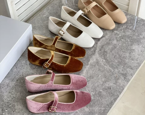 法式复古真皮玛丽珍女鞋赫本小香风时尚百搭小...