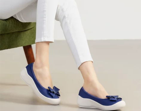 ILR因爱乐诗优雅蝴蝶结单鞋女超轻透气软底...