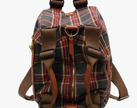 大容量包包女2023新款复古双肩包手提出差...