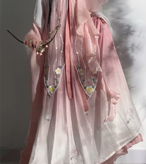 玉术原创汉服女【春亦如期】齐胸襦裙对襟衫改...