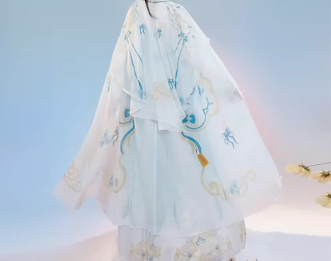 妃亦坊原创汉服【风涟】唐制齐胸襦裙披风斗篷...