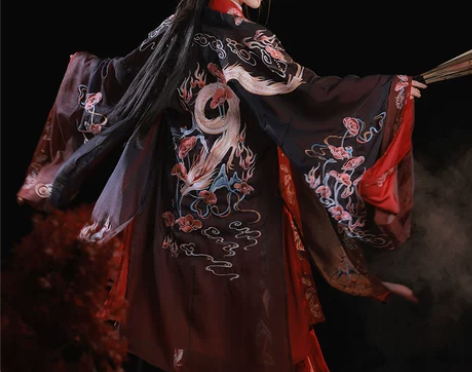 ?耀春褒姒原创晋制汉服女魏晋中国风交领齐腰...