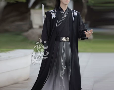 ?孤鲤原创汉服【应渊】男女秋冬日常中国风长...