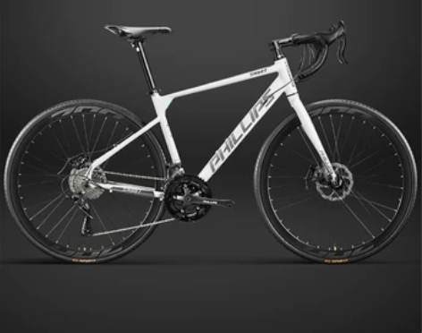 菲利普公路车自行车铝合金变速超轻便平把赛车...