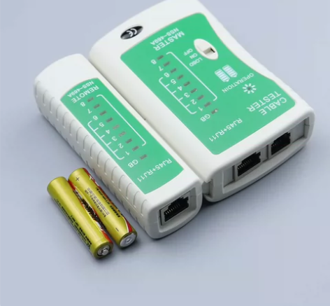 网线多功能测试仪7号电池版rj45测试仪家...