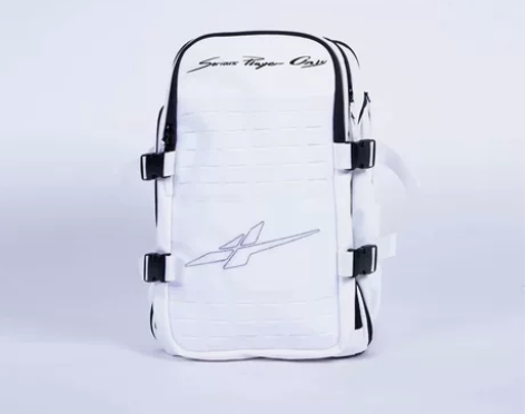 spo篮球包 pu材质 白色 九成新 底部...