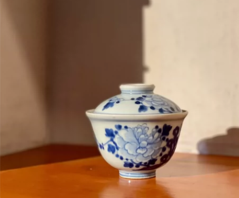 清三代青花盖碗 玉堂富贵图|口径:9CM ...