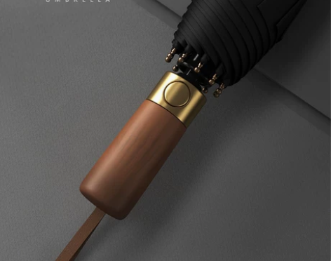 木柄114cm加大10骨商务高级全自动雨伞...