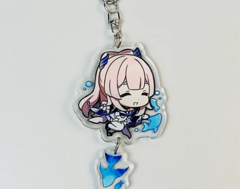 双面夹层原神周边珊瑚宫心海挂件亚克力钥匙扣...