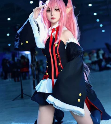 克鲁鲁cos服 全套衣服+假发+头饰+鞋子...