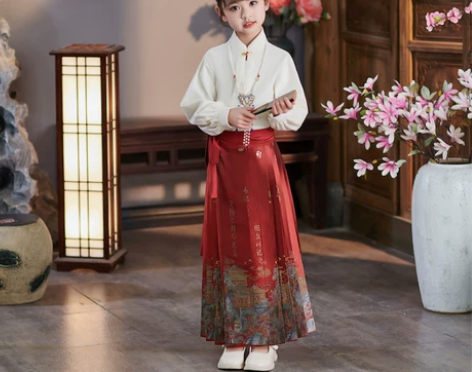 梦幻卿愿岳阳楼马面裙女童2024新款中国风...