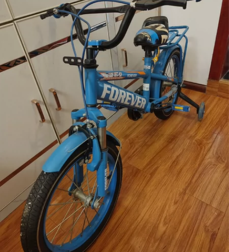 转让一台上海永久16寸自行车，85新，功能...