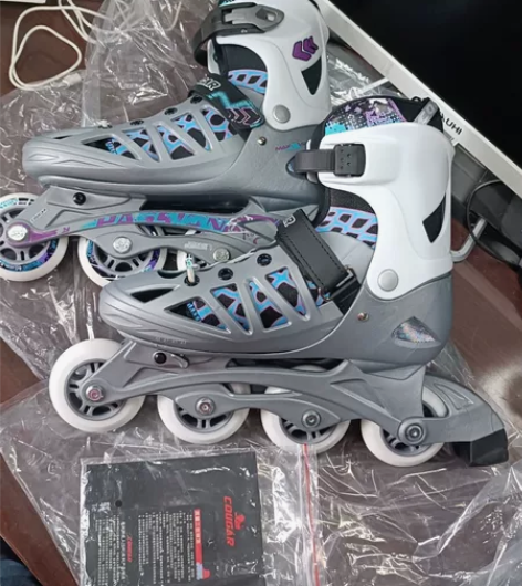 美洲狮（COUGAR） 可调码溜冰鞋成人旱...