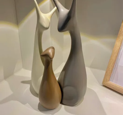 【特价3个】家居客厅陶瓷轻奢风创意简约现代电视酒柜装饰品摆件...